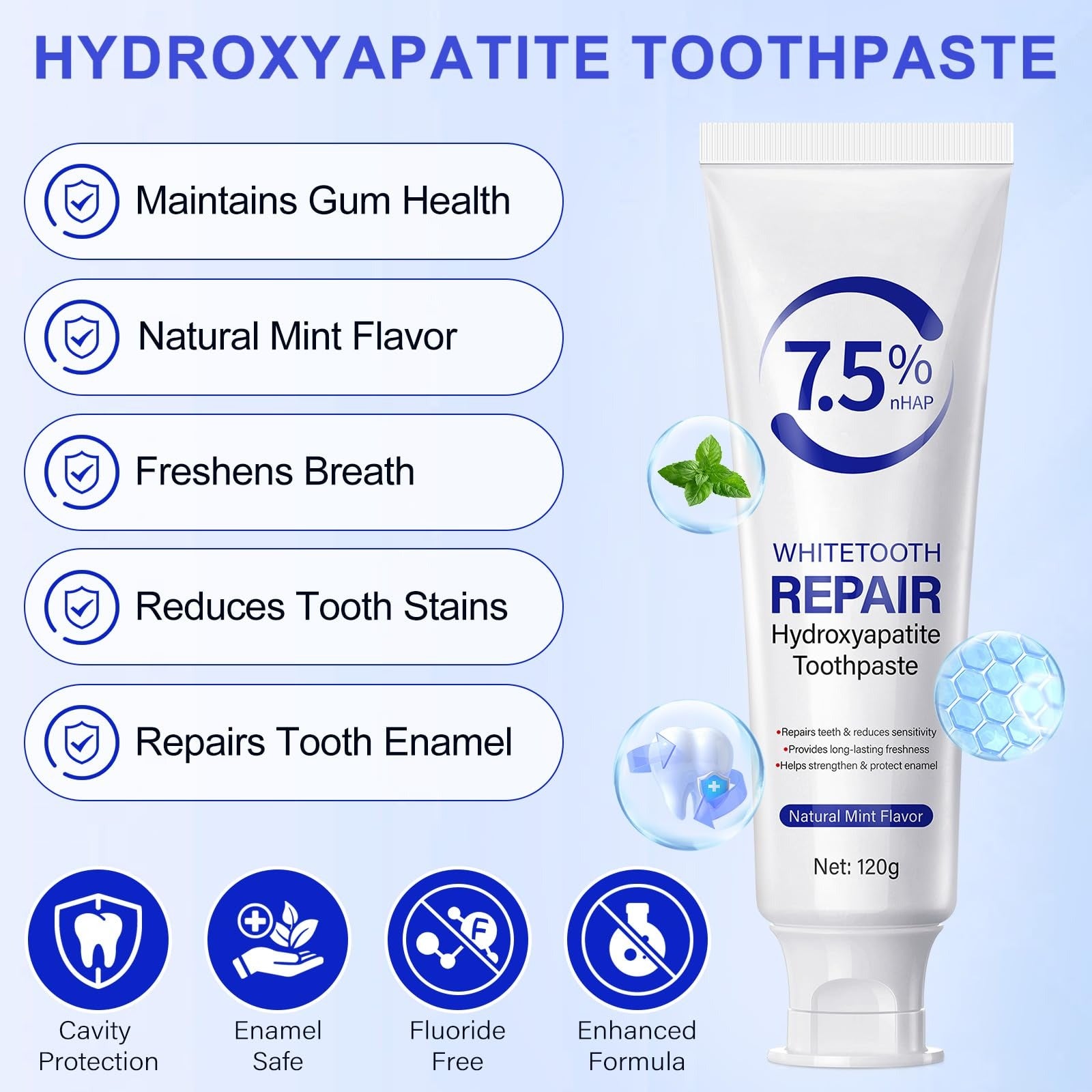 Beamach 7.5% Nano Hydroxyapatite Toothpaste